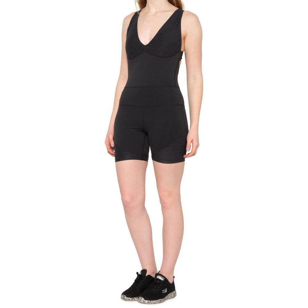 NWT Soul Sorel x prAna Wandering Shortie Black Bodysuit - Racerback Size XS